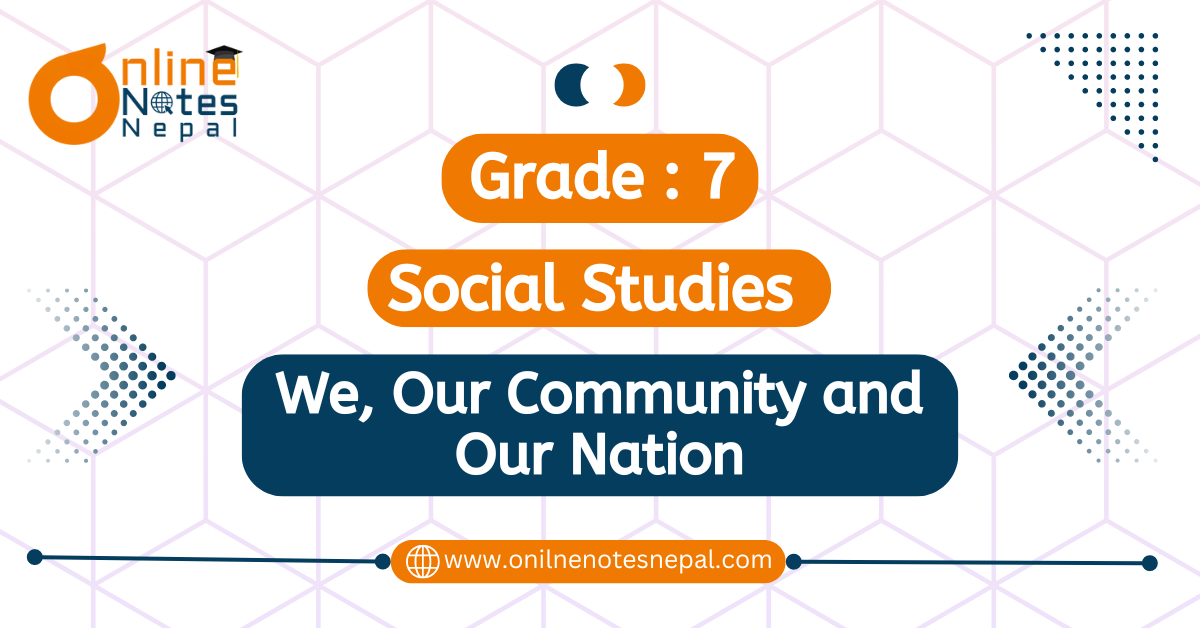 We, Our Community and Our Nation